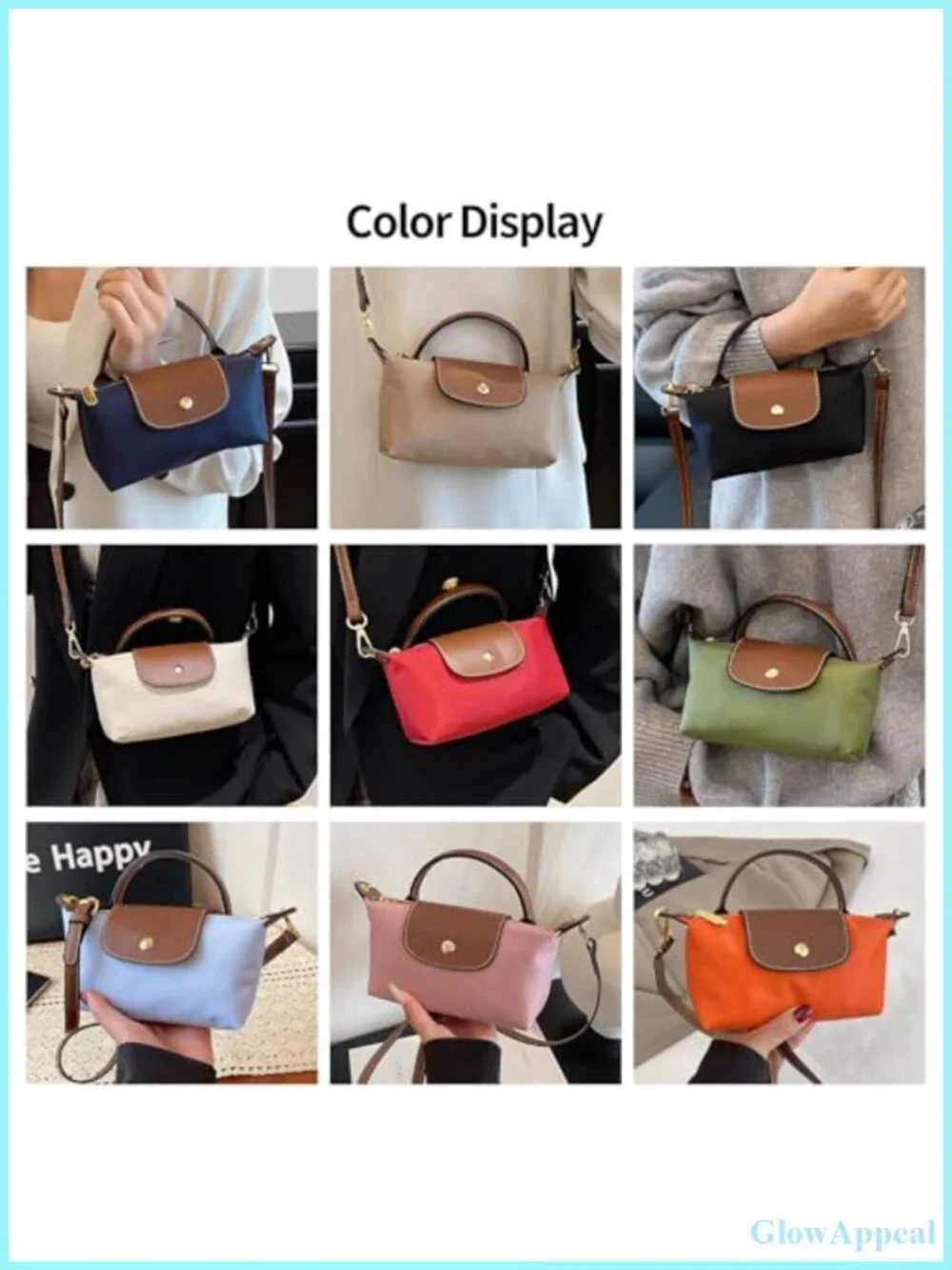 Mini Crossbody Bag Women Adjustable Strap Shoulder Purse Small Spacious Tote